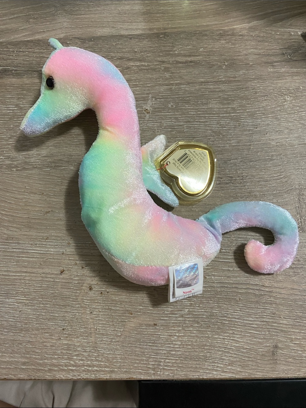 Ty Beanie Babies NEON the Seahorse - Retired 1999 - Mint with Tags - Collectible